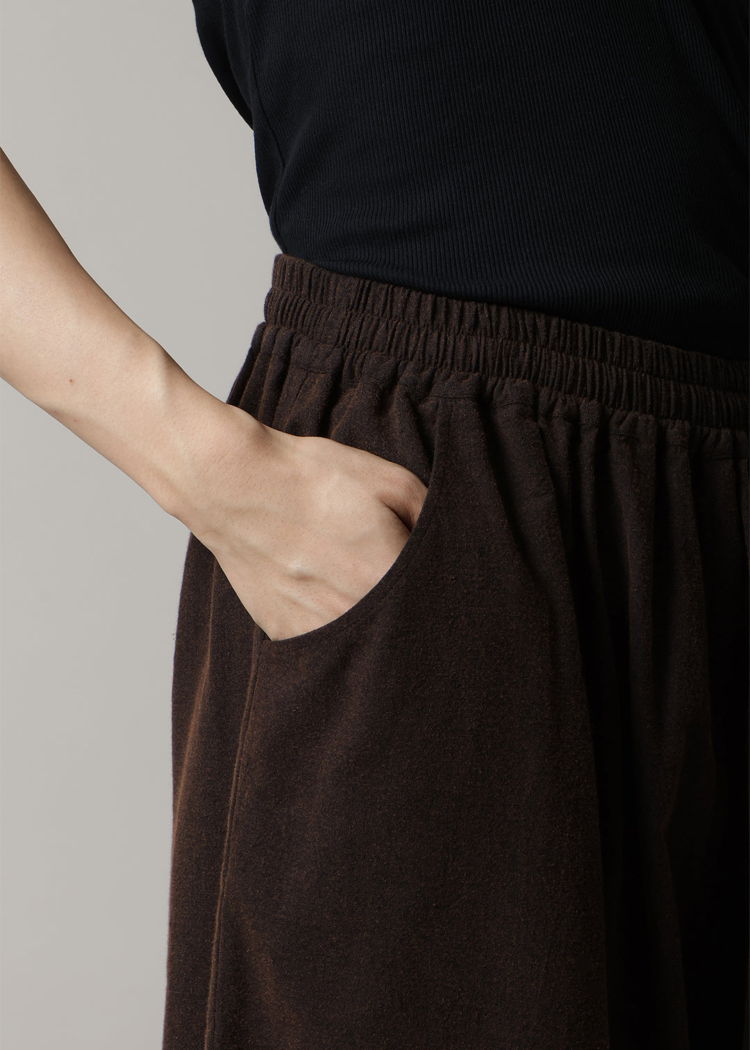 Sculpted Balloon Pants Washed Khadi