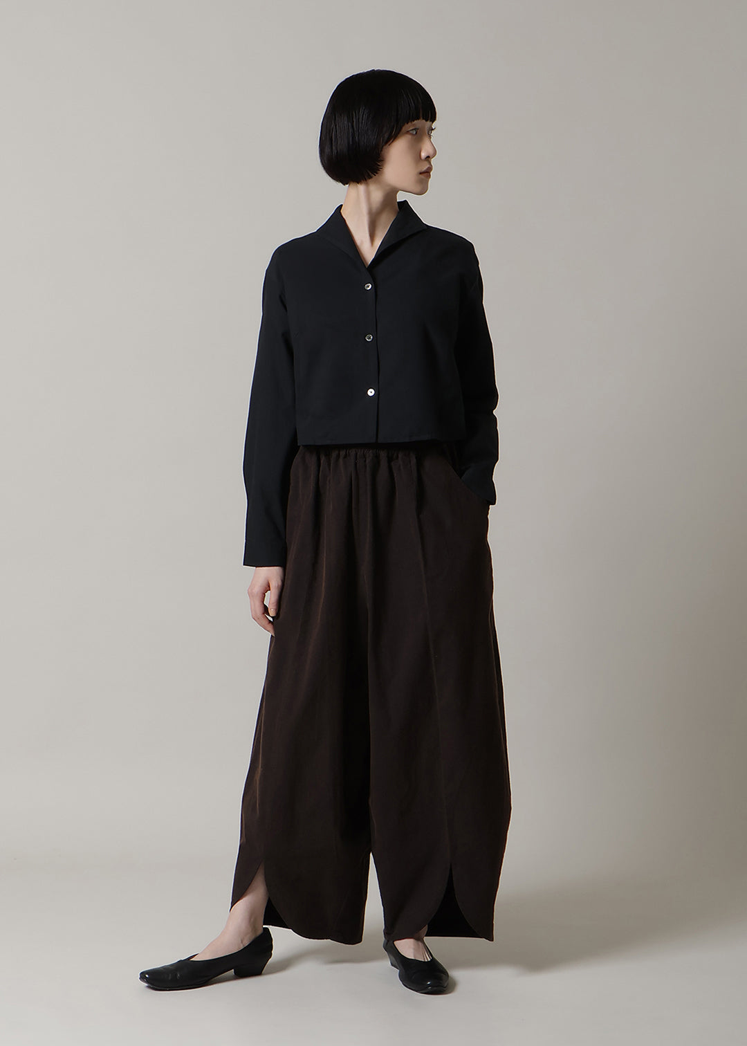 Sculpted Balloon Pants Washed Khadi