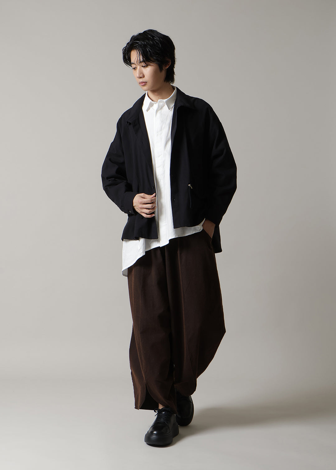 Sculpted Balloon Pants Washed Khadi