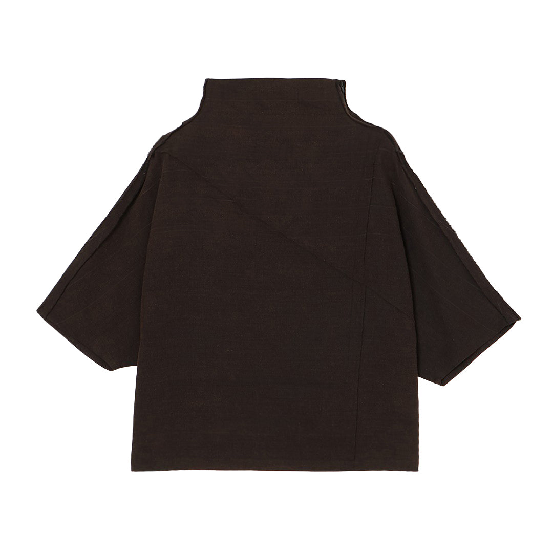 Sculpted Dolman Tops Washed Khadi