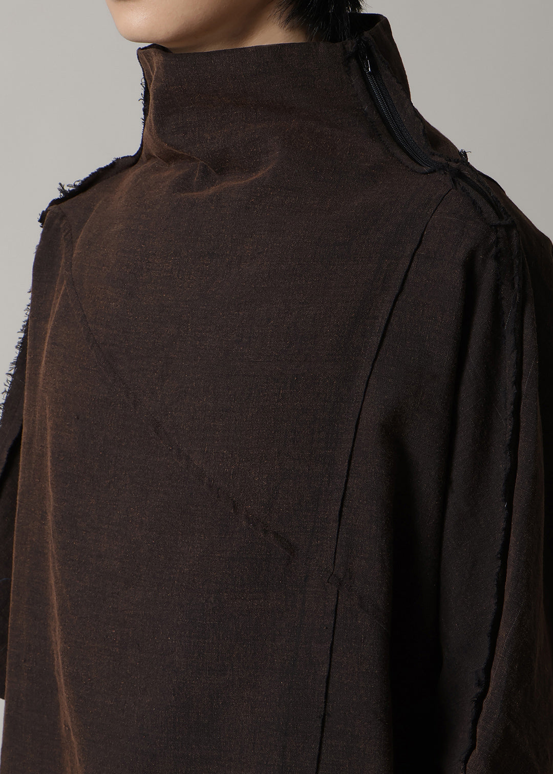 Sculpted Dolman Tops Washed Khadi