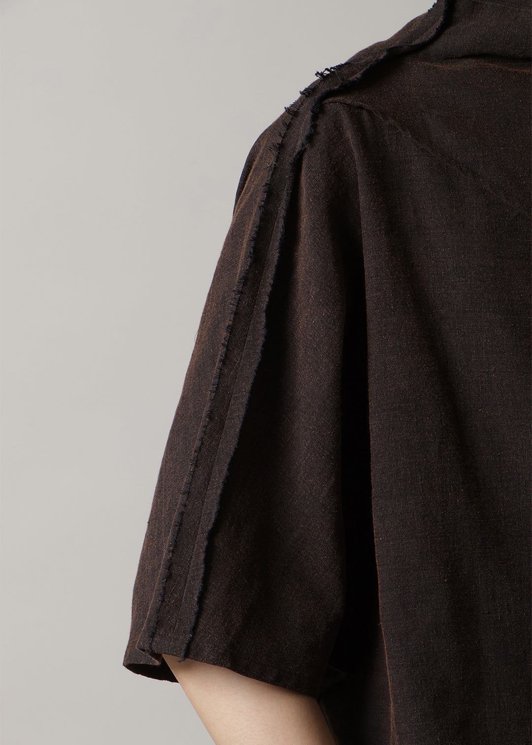 Sculpted Dolman Tops Washed Khadi