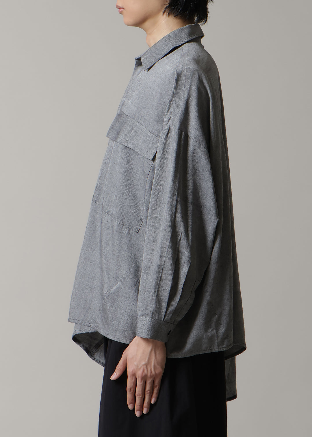 Asymme Side Long SH F/S 150tw Khadi