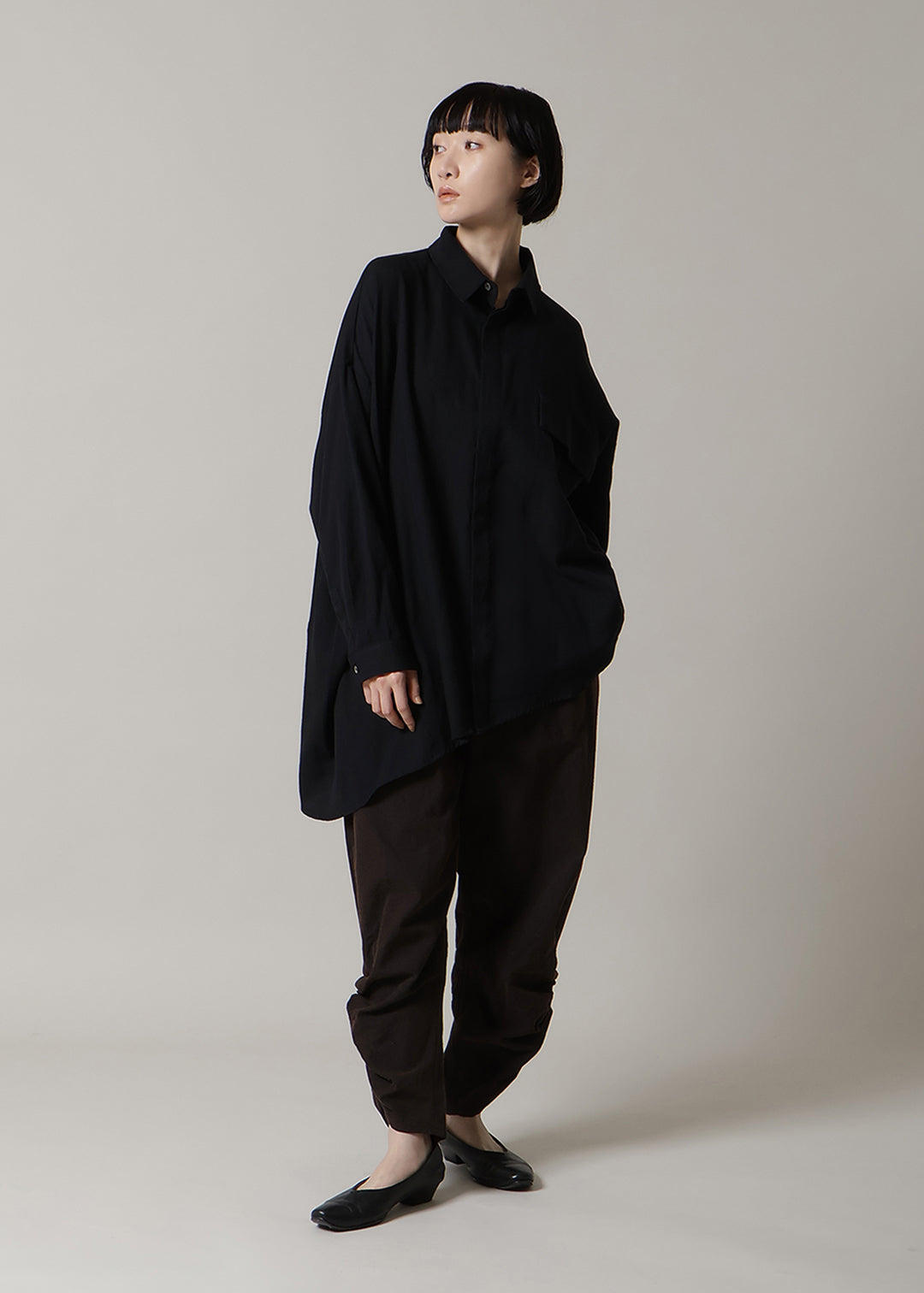 Asymme Side Long SH F/S 150tw Khadi