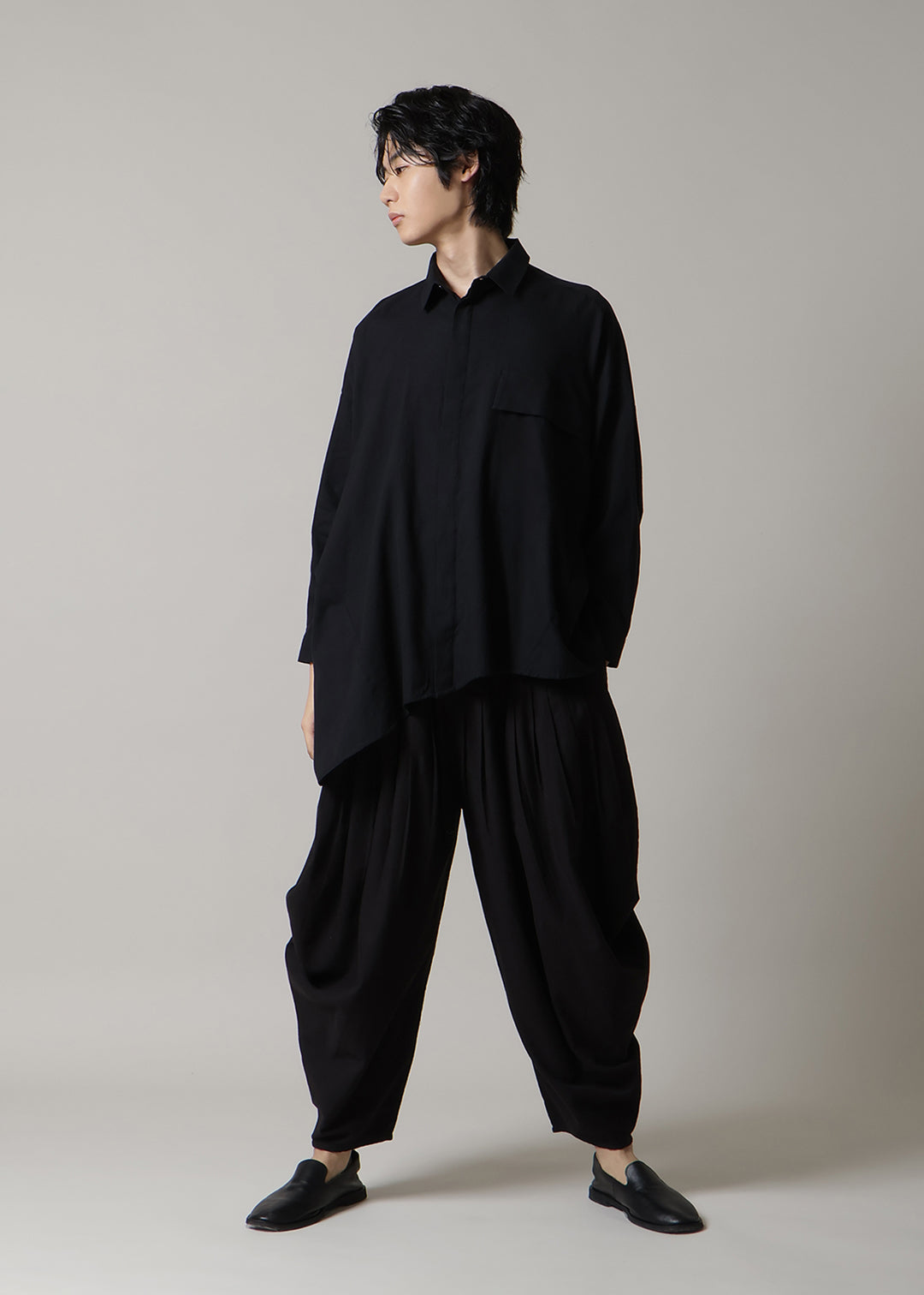 Asymme Side Long SH F/S 150tw Khadi