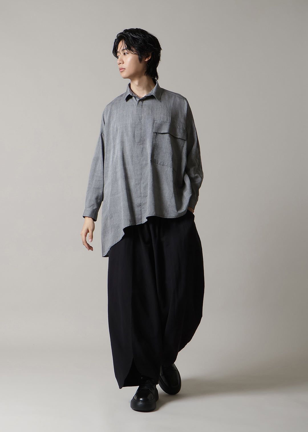 Asymme Side Long SH F/S 150tw Khadi