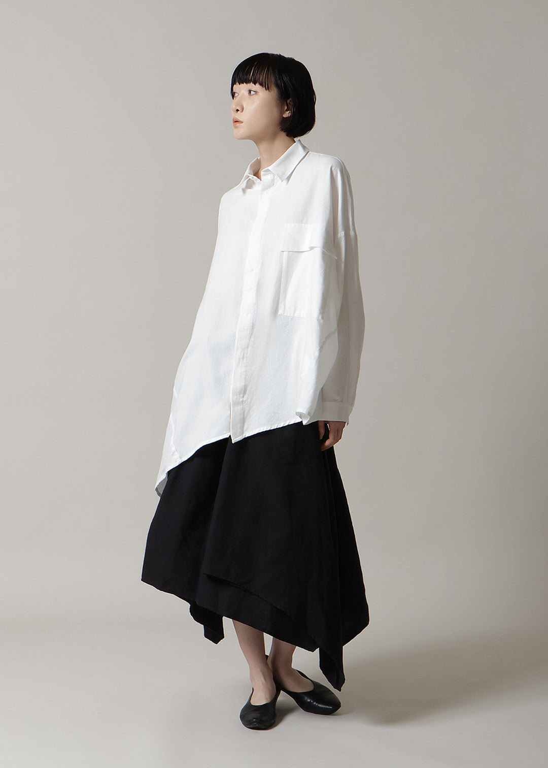 Asymme Side Long SH F/S 150tw Khadi – マザーハウス 公式サイト