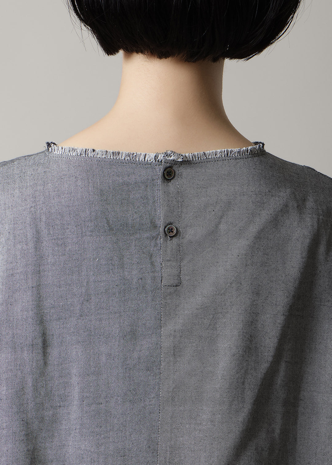 Rhythm Shirring 3Q Tops 150tw Khadi