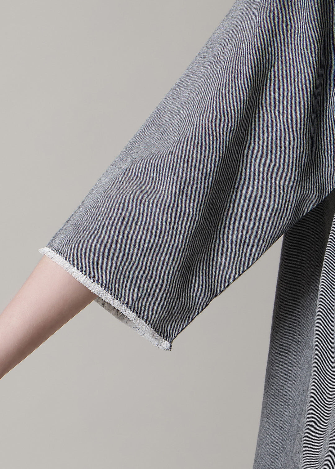 Rhythm Shirring 3Q Tops 150tw Khadi