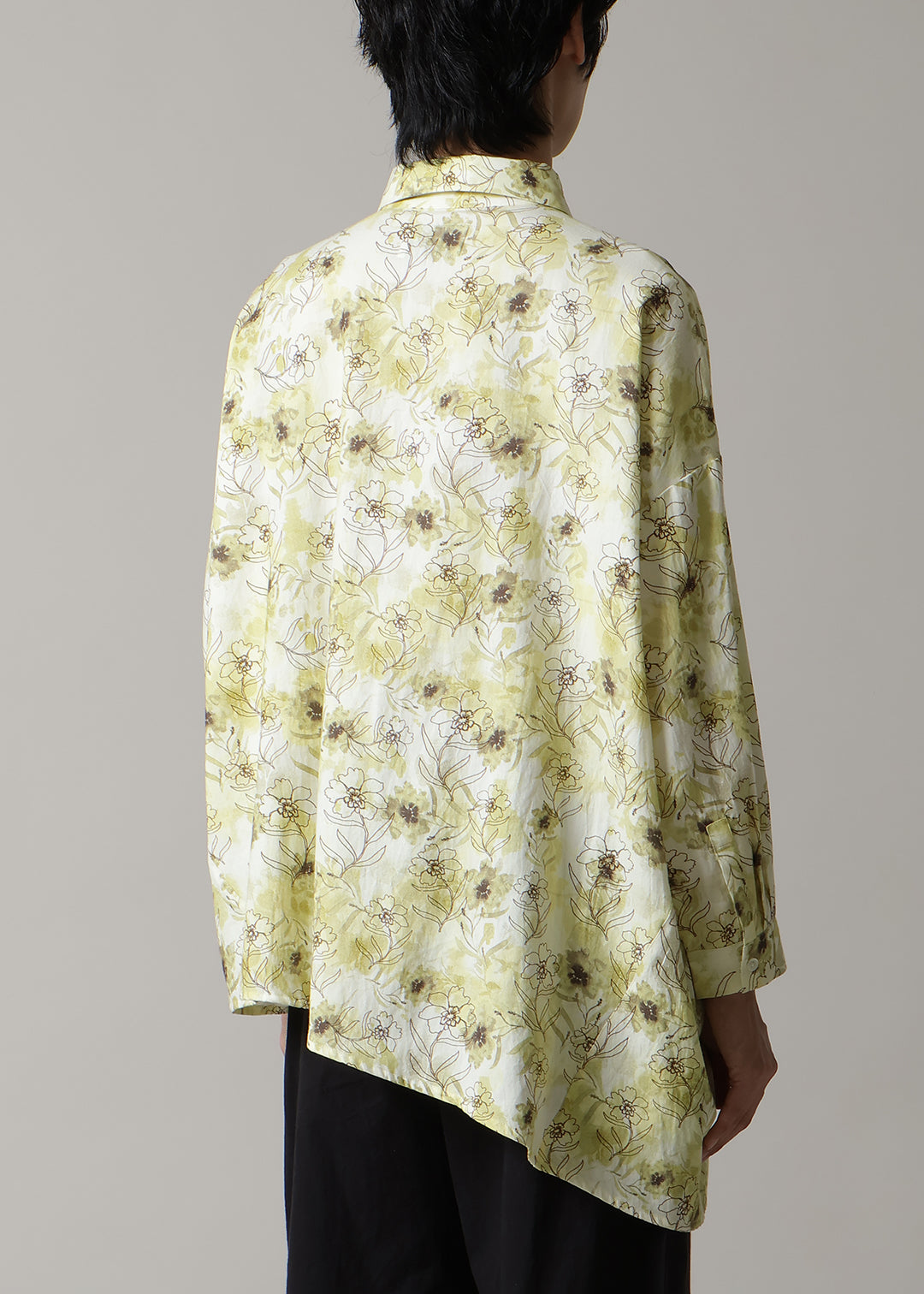 Asymme Side Long SH F/S Print Khadi