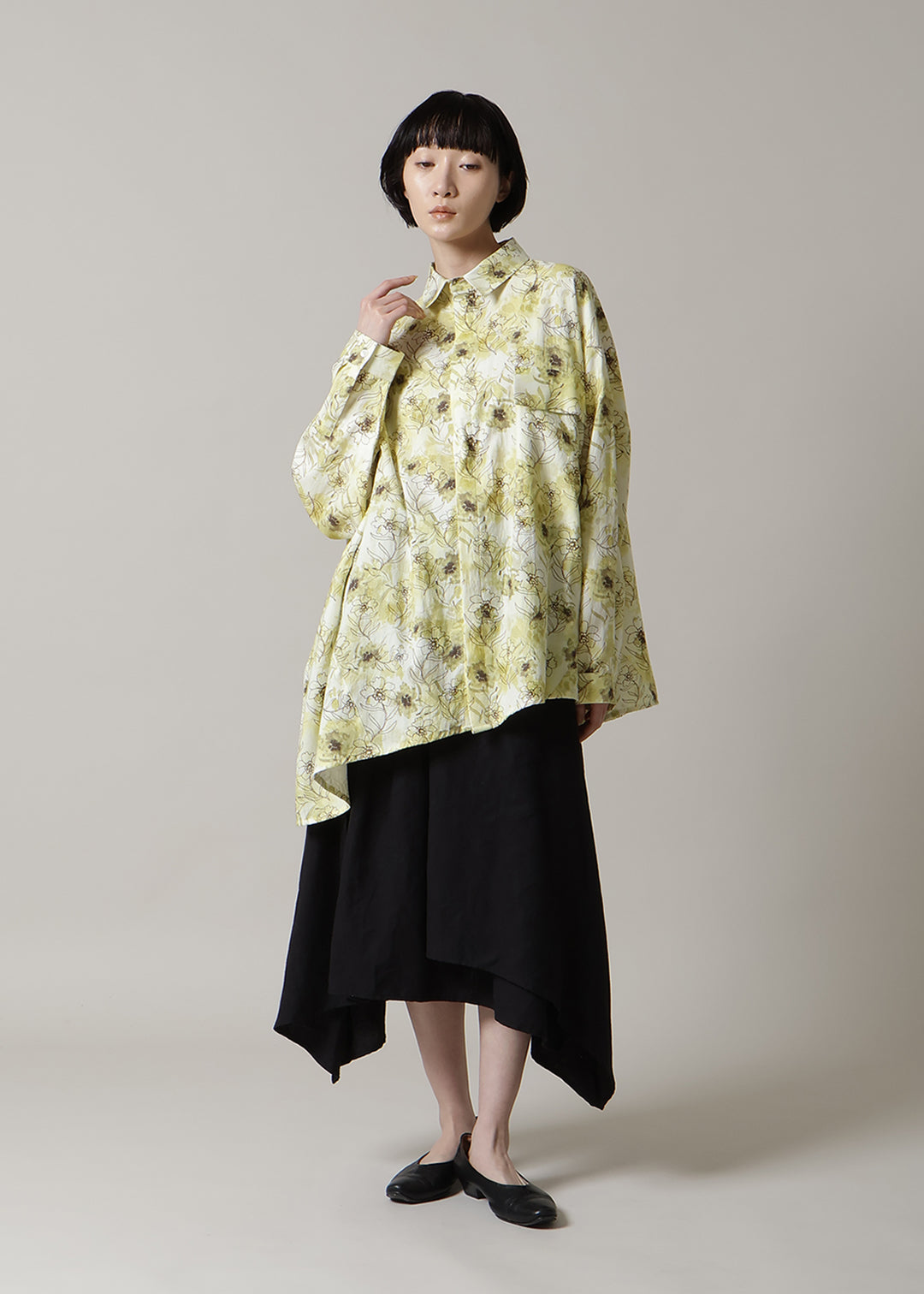 Asymme Side Long SH F/S Print Khadi – マザーハウス 公式サイト