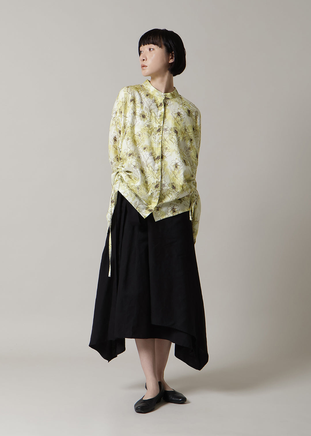 motherhouse ERIKO YAMAGUCHI プリントカディシャツ Rhythm Wide Shirt Printed Khadi – マザーハウス 公式サイト