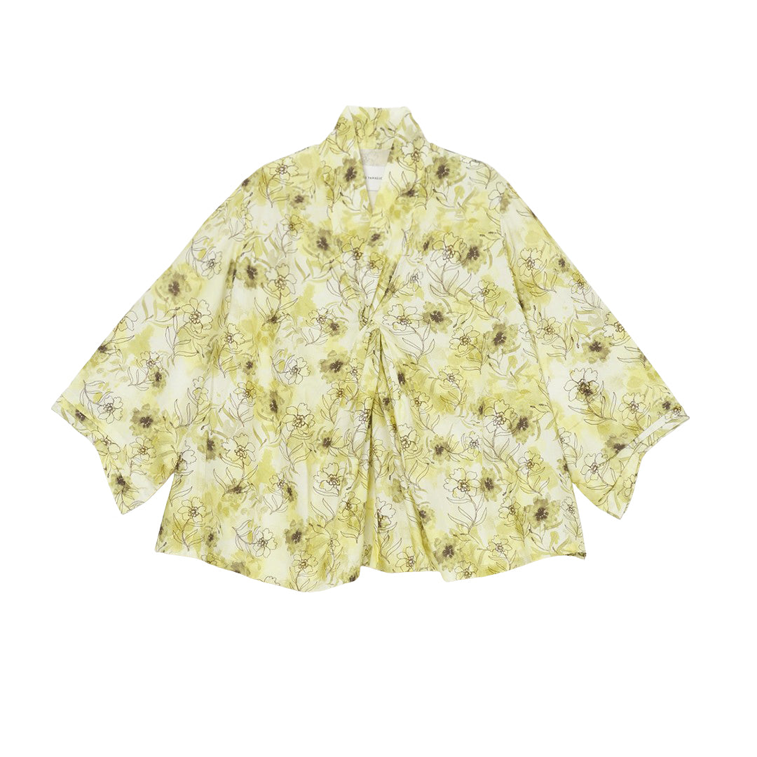 Sculpted Twist Neck TP Print Khadi