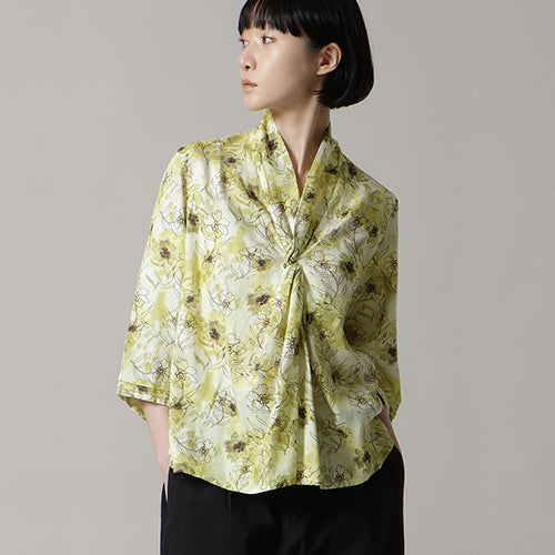 Sculpted Twist Neck TP Print Khadi – マザーハウス 公式サイト