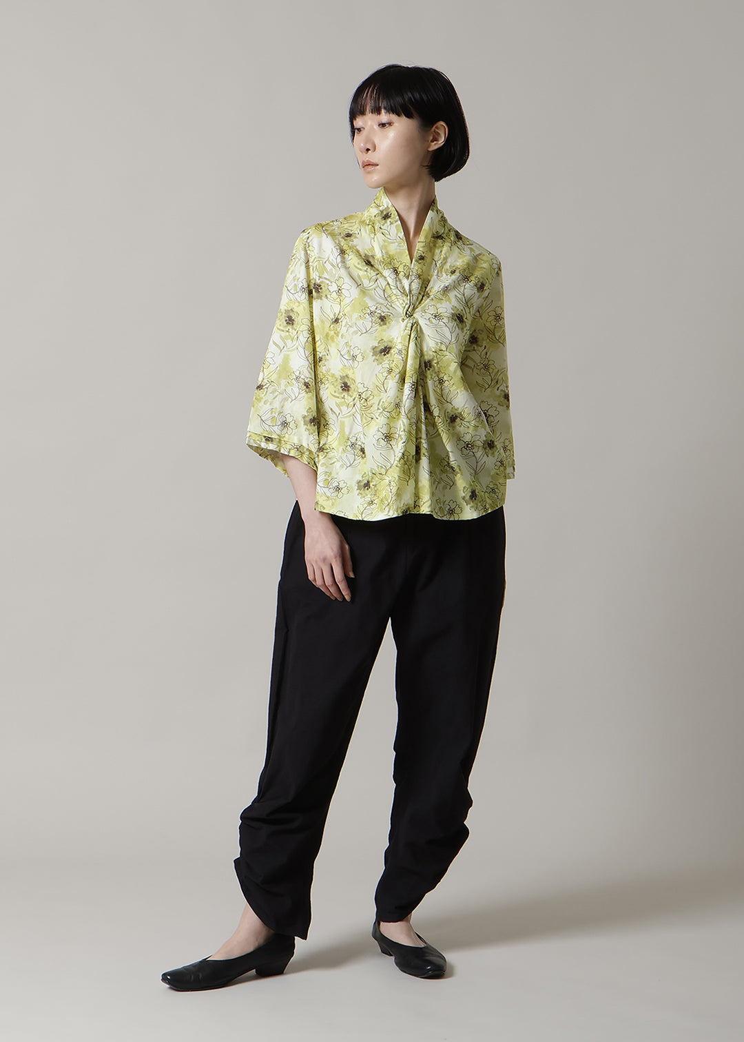 Sculpted Twist Neck TP Print Khadi