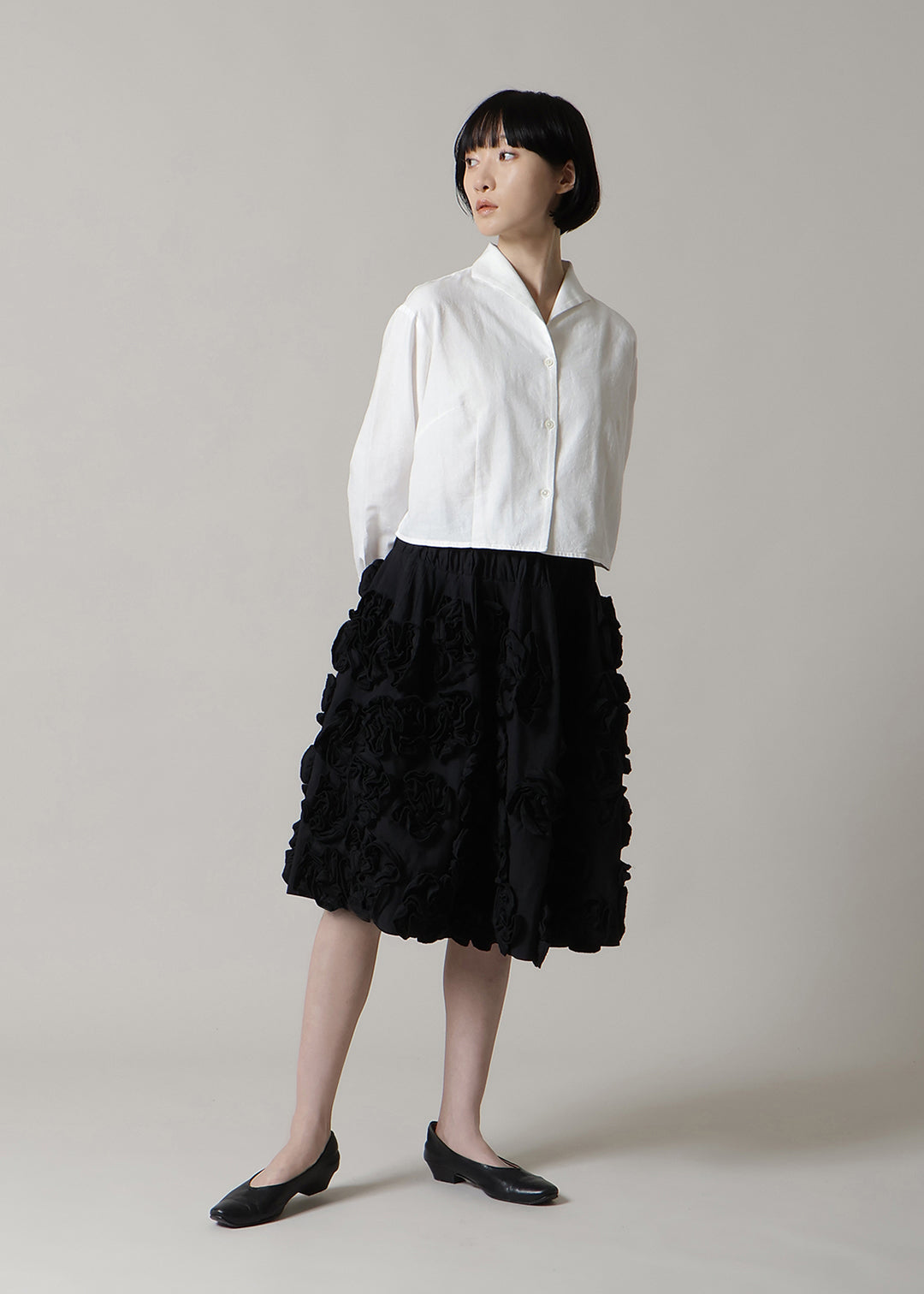 Bloom Volume Flower Skirt Cotton