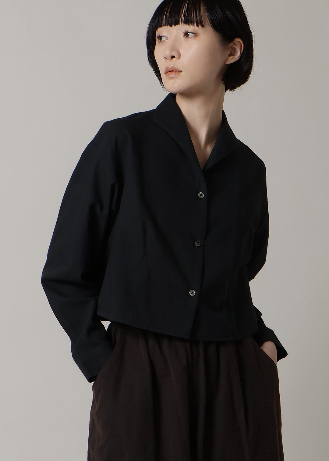Kaname Shawl Collar SH 100dt khadi