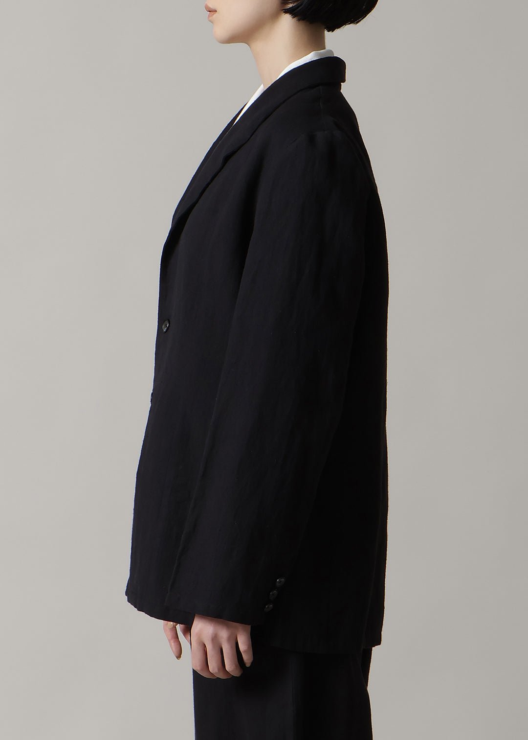 Kaname Slim Jacket Linen Khadi