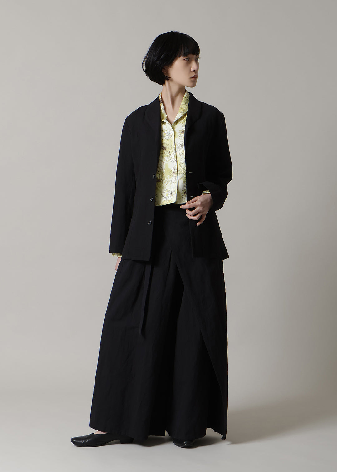 Kaname Slim Jacket Linen Khadi