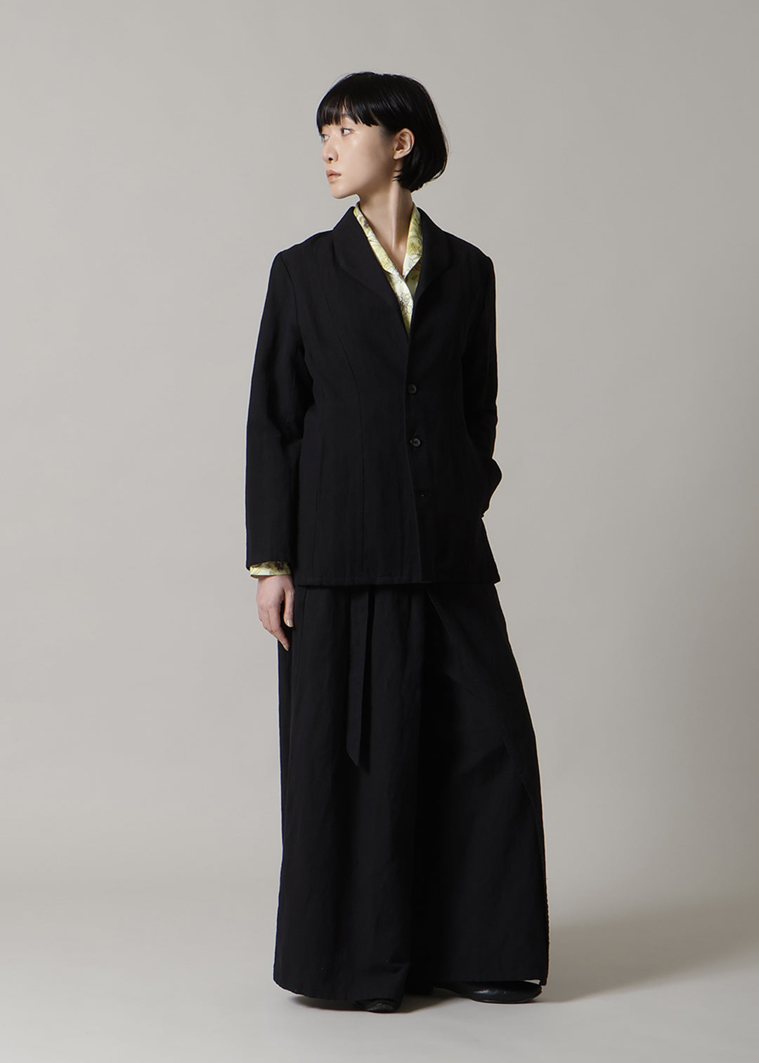 Kaname Slim Jacket Linen Khadi