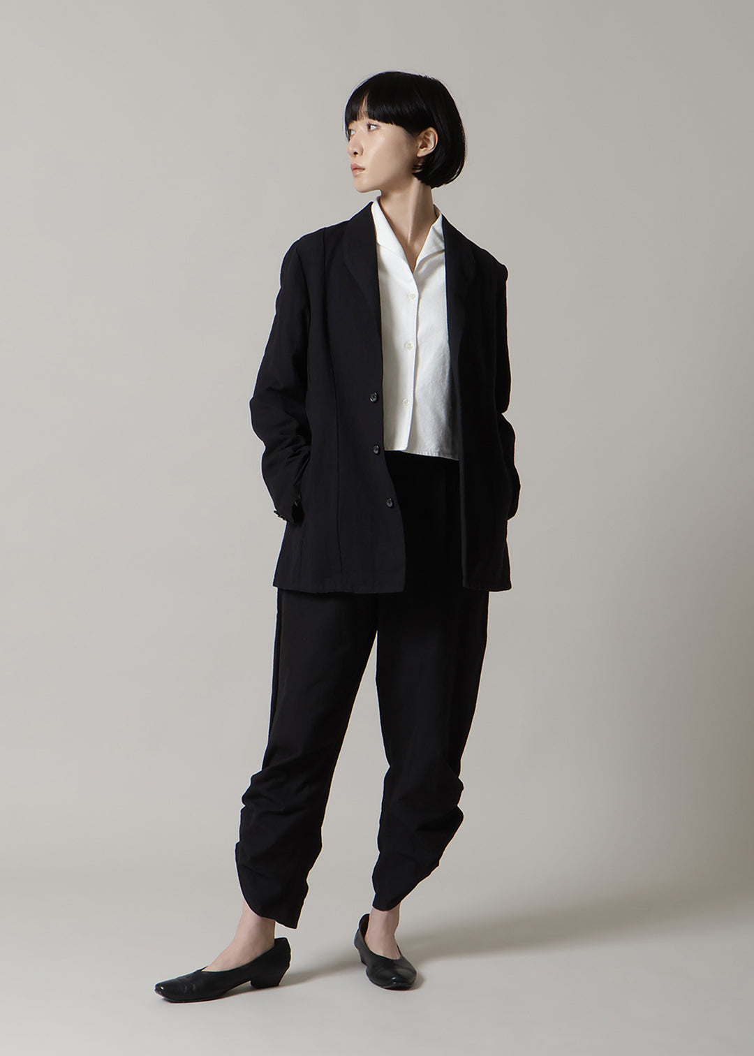 Kaname Slim Jacket Linen Khadi