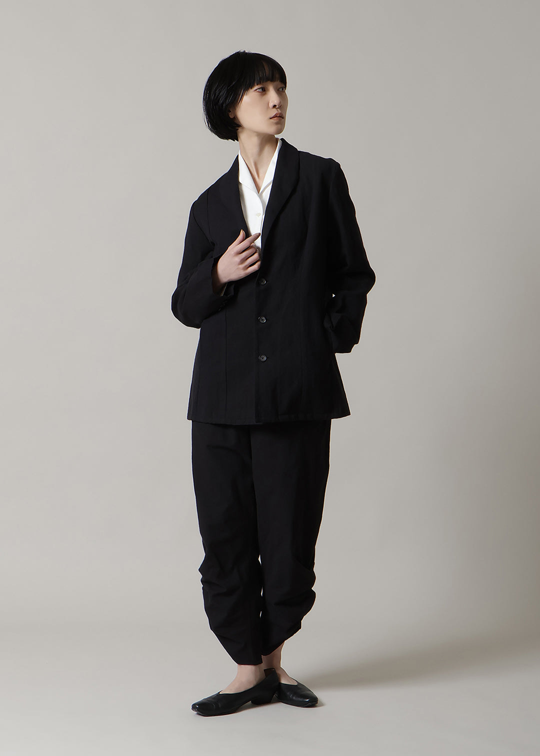 Kaname Slim Jacket Linen Khadi