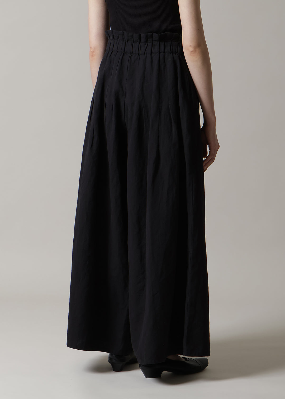 Sculpted Wrap Pants Linen Khadi