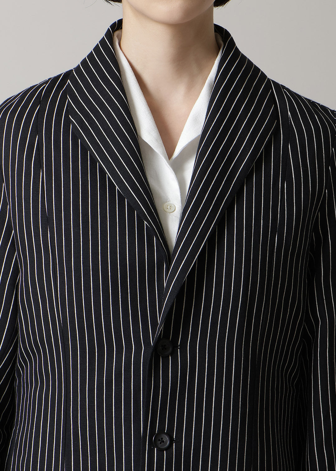 Kaname Slim Jacket L/C stripe