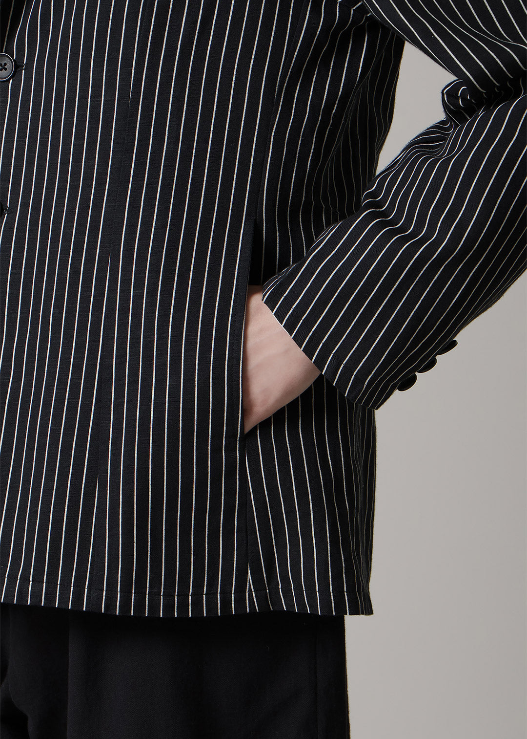 Kaname Slim Jacket L/C stripe