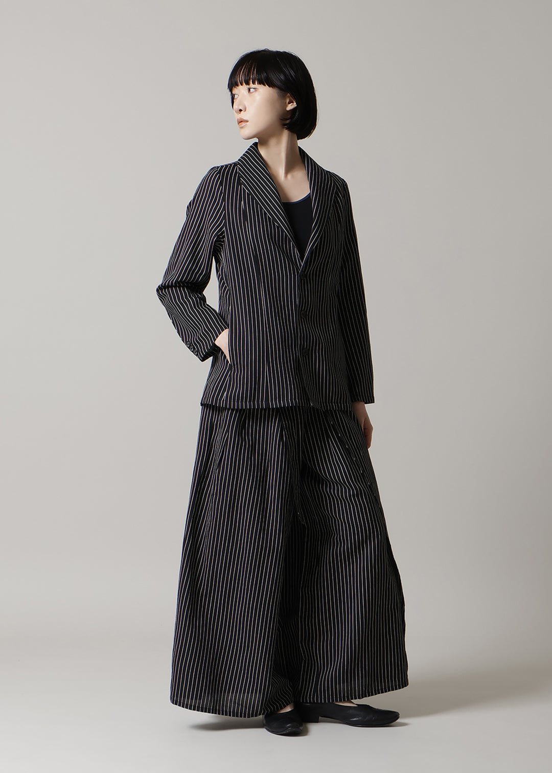 Kaname Slim Jacket L/C stripe