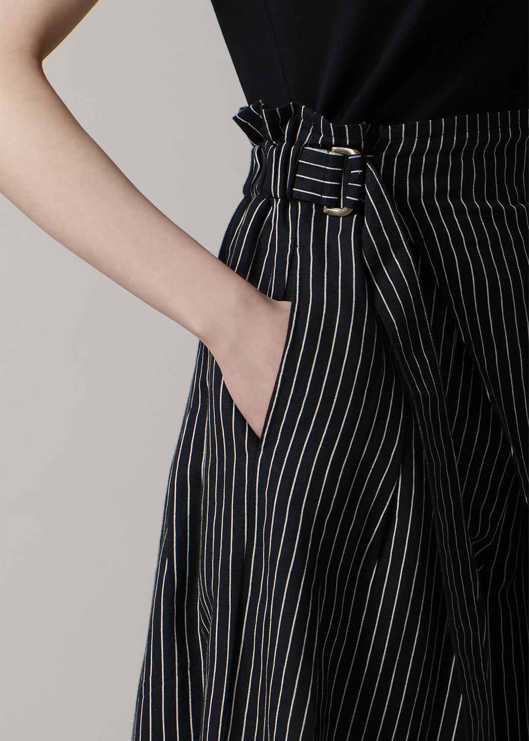 Sculpted Wrap Pants L/C stripe