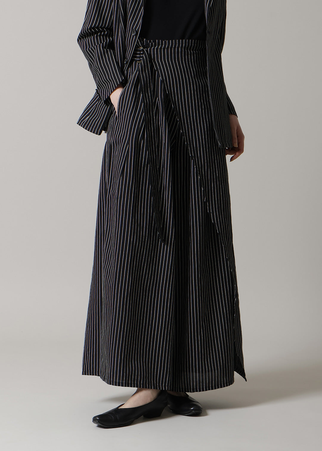 Sculpted Wrap Pants L/C stripe