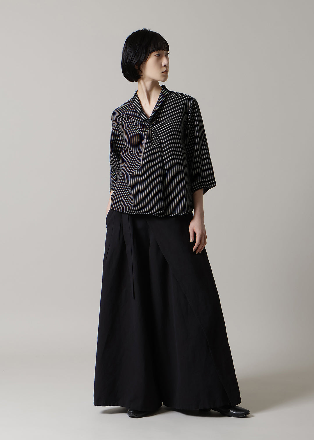 Sculpted Twist Neck TP L/C stripe