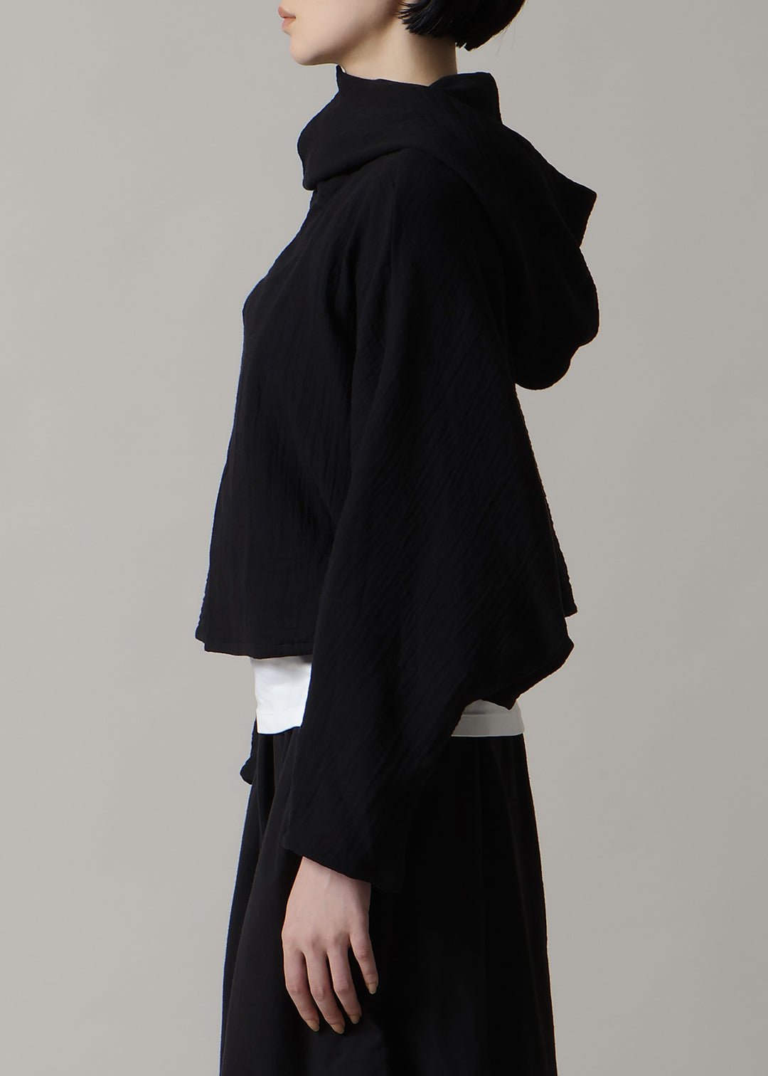 Sculpted Multiway Cape Cotton Gauze