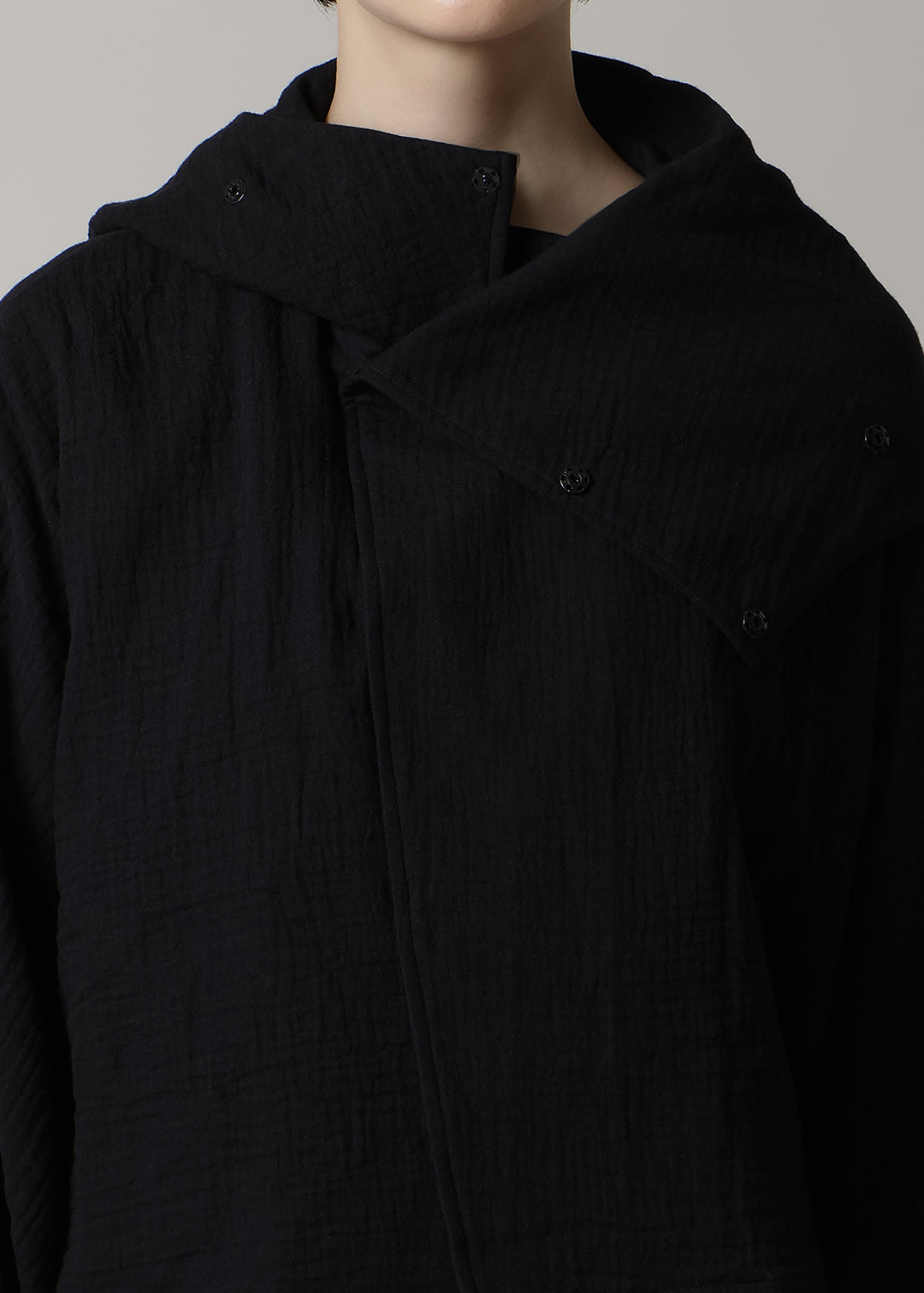 Sculpted Multiway Cape Cotton Gauze