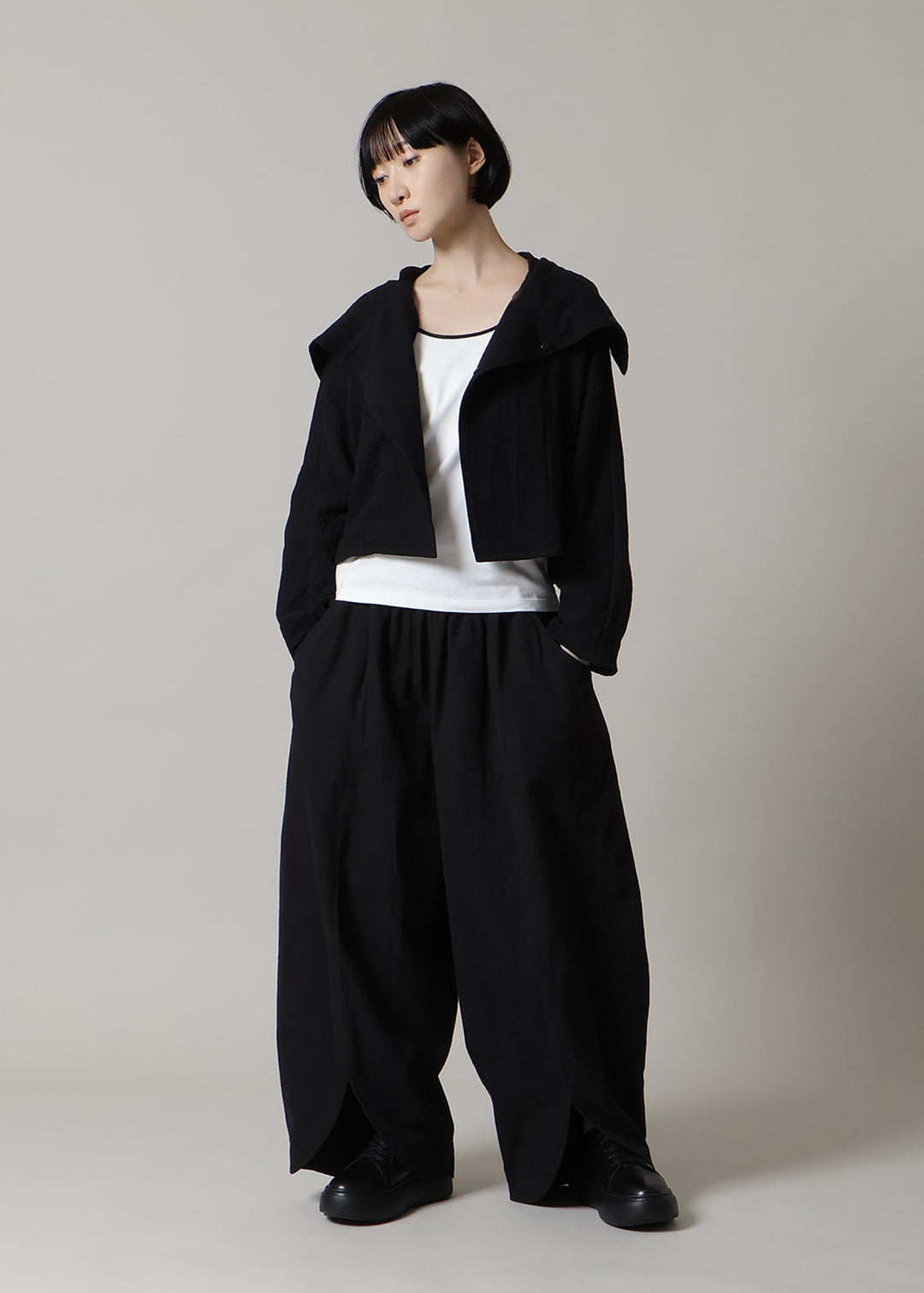 Sculpted Multiway Cape Cotton Gauze