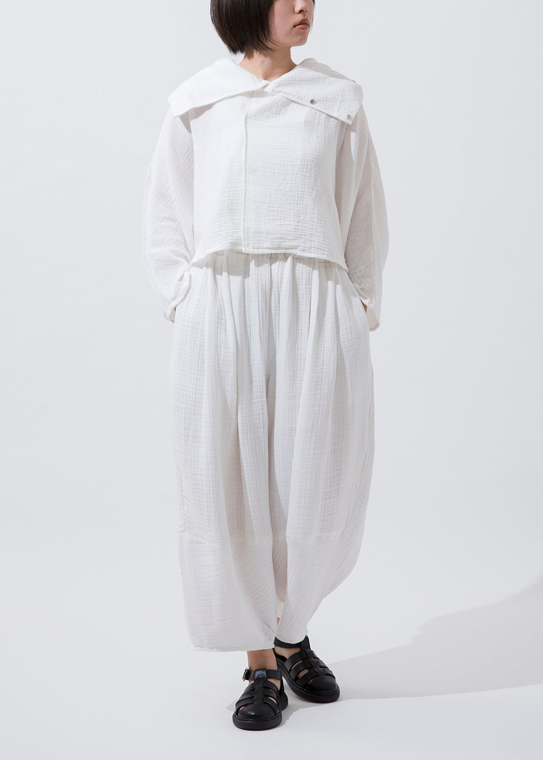 Kaname Balloon Pants Cotton Gauze カナメ バルーン パンツ コットン