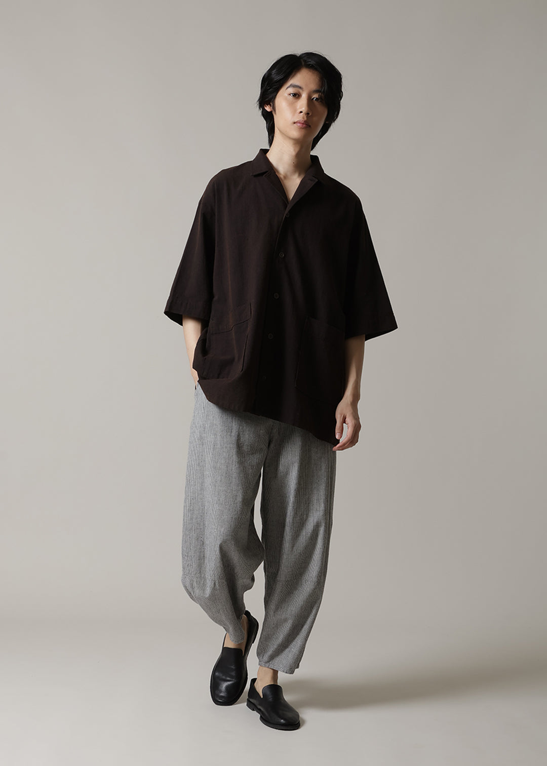 Kaname Open Collar SH Washed 56s – マザーハウス 公式サイト