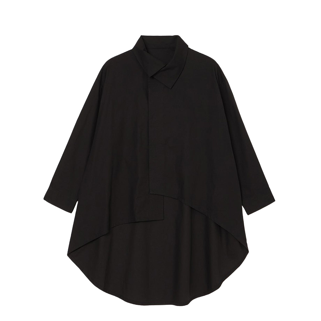 Sculpted Drape Shirt Poplin