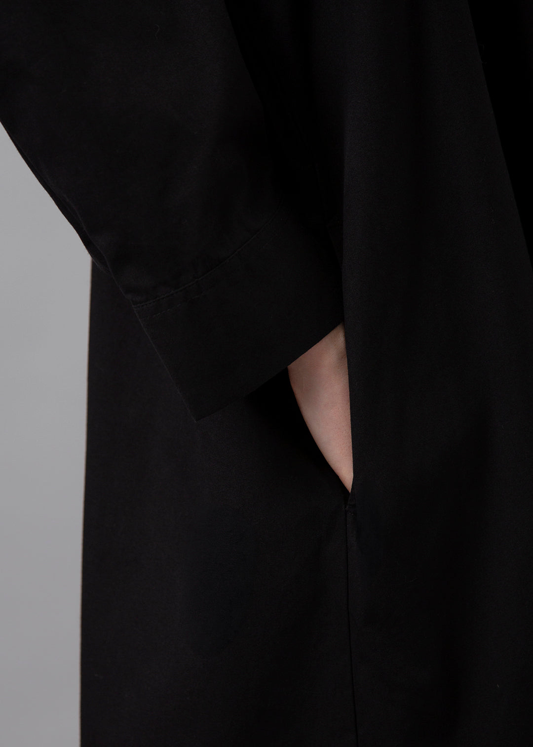 Sculpted Drape Shirt Poplin
