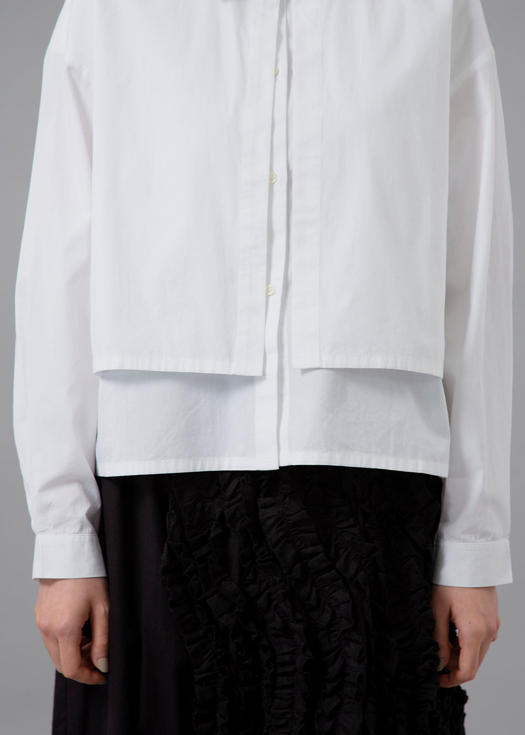Kaname Layered Yoke Shirt Poplin