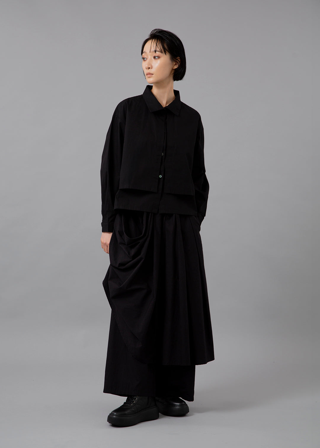 Kaname Layered Yoke Shirt Poplin