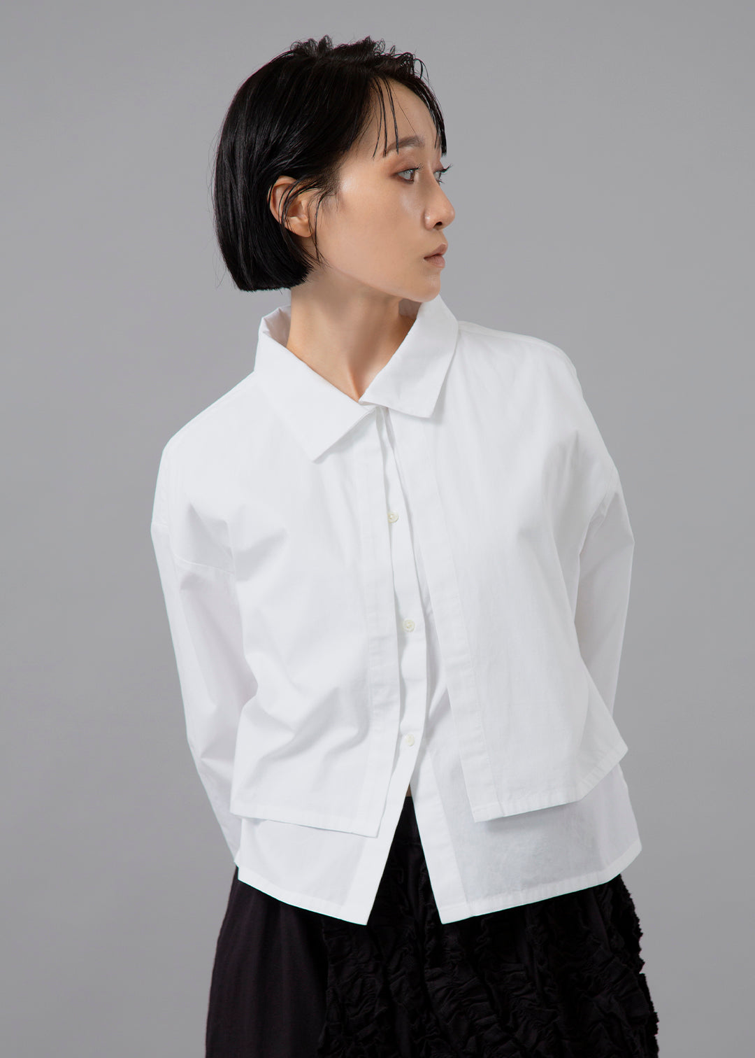 Kaname Layered Yoke Shirt Poplin
