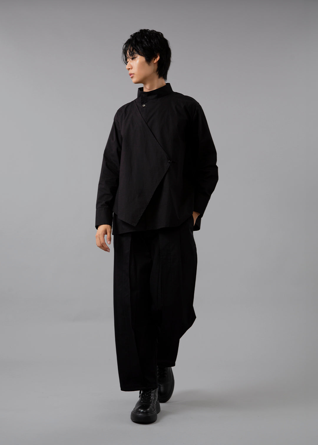 Sculpted Side Layered Shirt Poplin