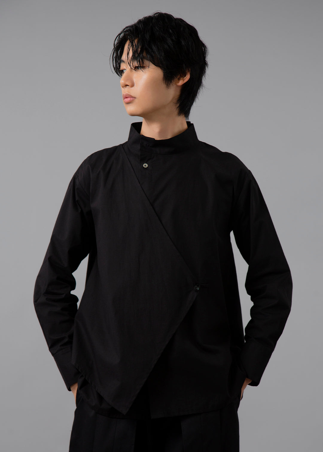 Sculpted Side Layered Shirt Poplin