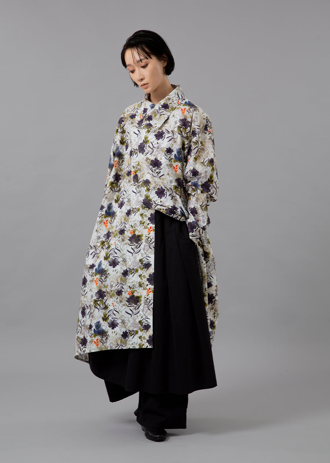 Sculpted Drape Tuck Pants Cotton