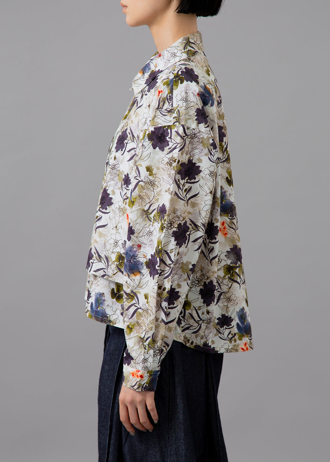 Kaname Layered Yoke SH Print Poplin