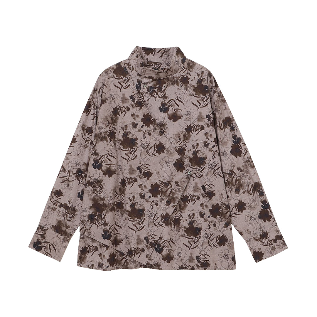 Sculpted Side Layer SH Print Poplin