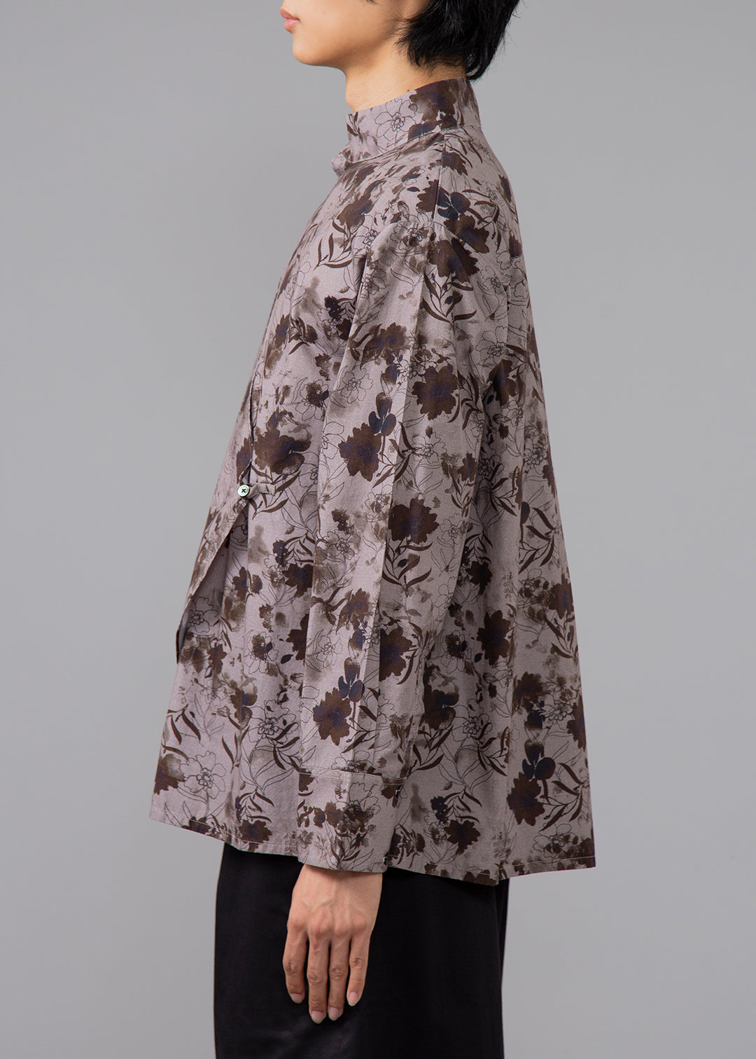 Sculpted Side Layer SH Print Poplin