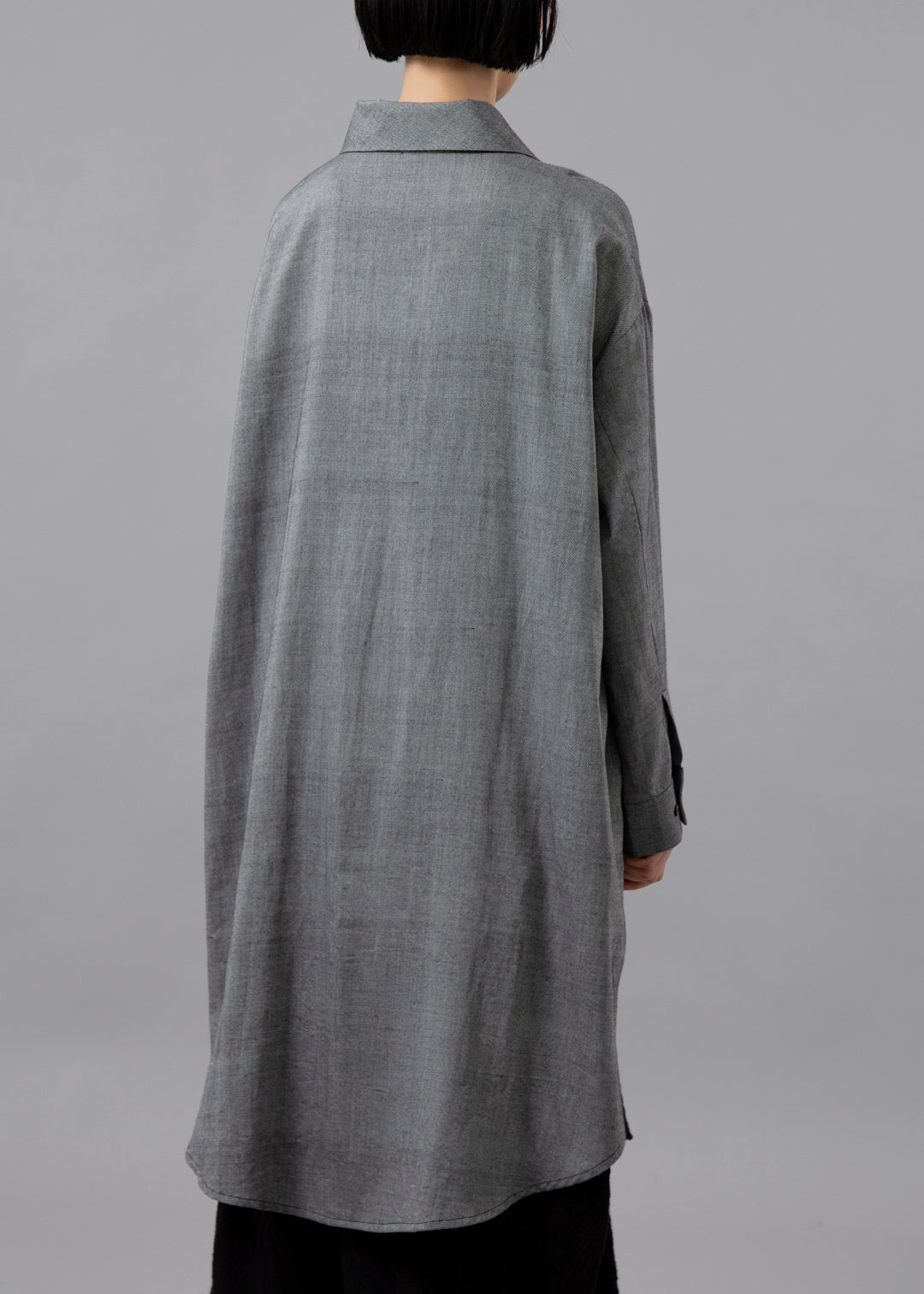 Sculpted Drape Shirt 150tw Khadi